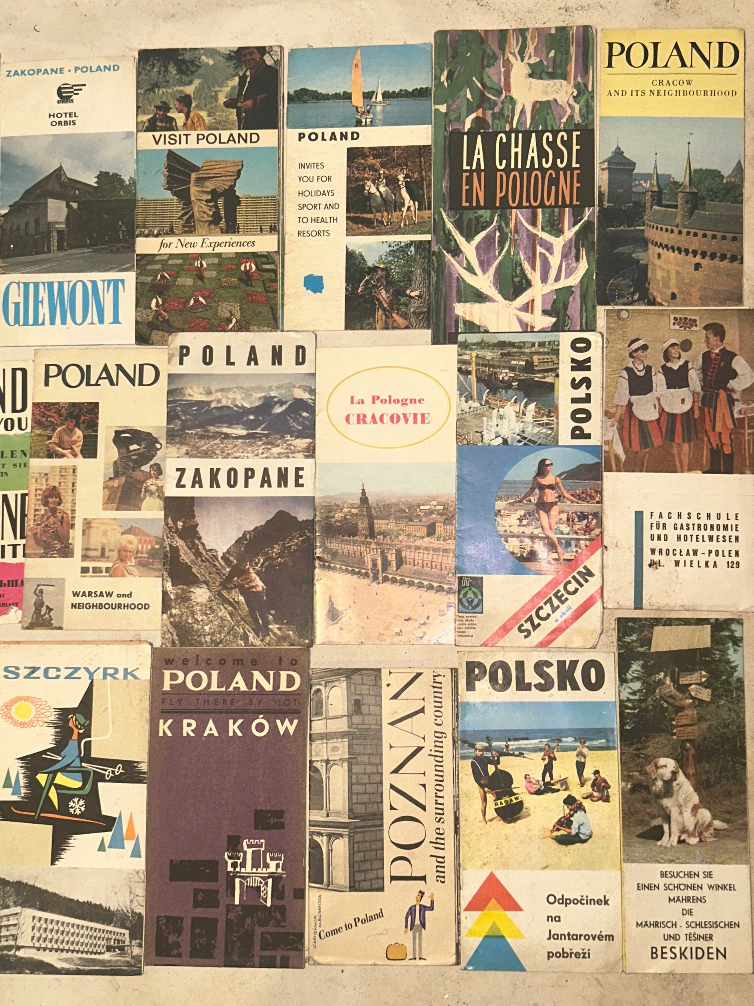 Foldery POLAND Zakopane,Giewont lata 60,70,80-te - 26 sztuk ! - PRL !