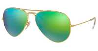 Ray Ban Aviador lente: Verde espelhada