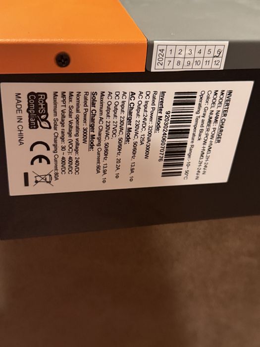 Новый гибридный инвертор PowMr 3,2 kw 24v