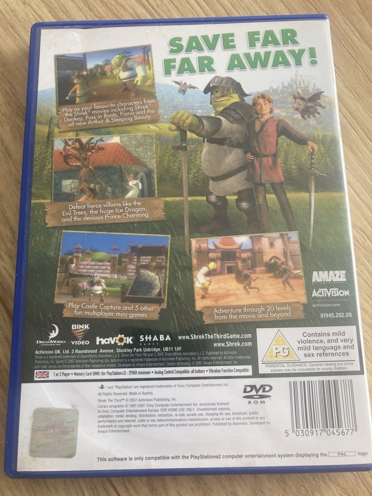 Shrek the third PS2