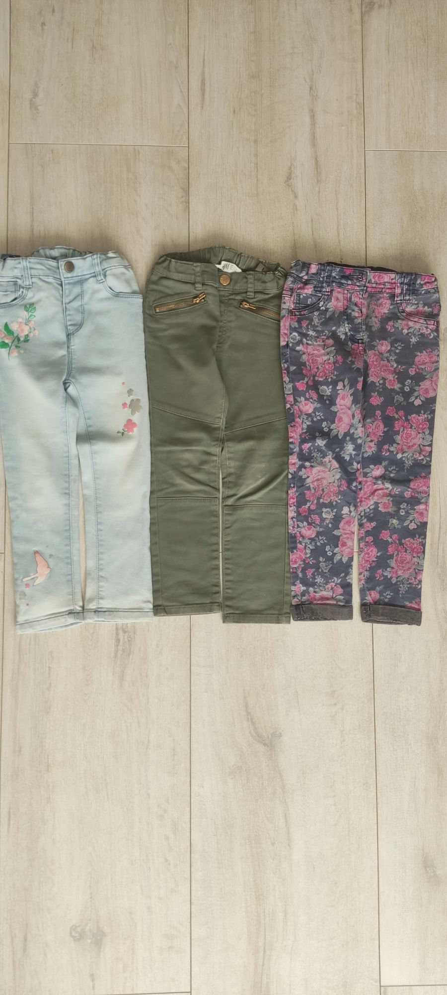 Zestaw spodni dziewczęcych 92/98/104/110 jeansy/HM/Zara/S.Oliver/Next