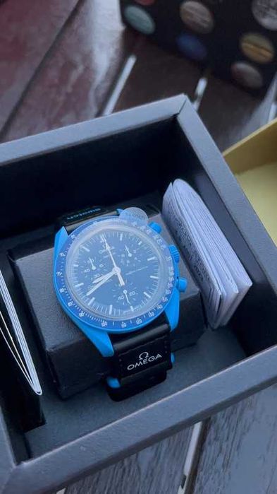 Swatch x Omega Bioceramic Moonswatch Mission to Neptune Moonshine Gold