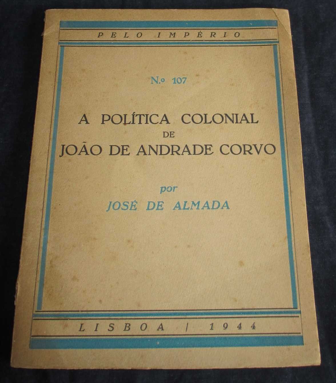 Livro A Política Colonial de João de Andrade Corvo