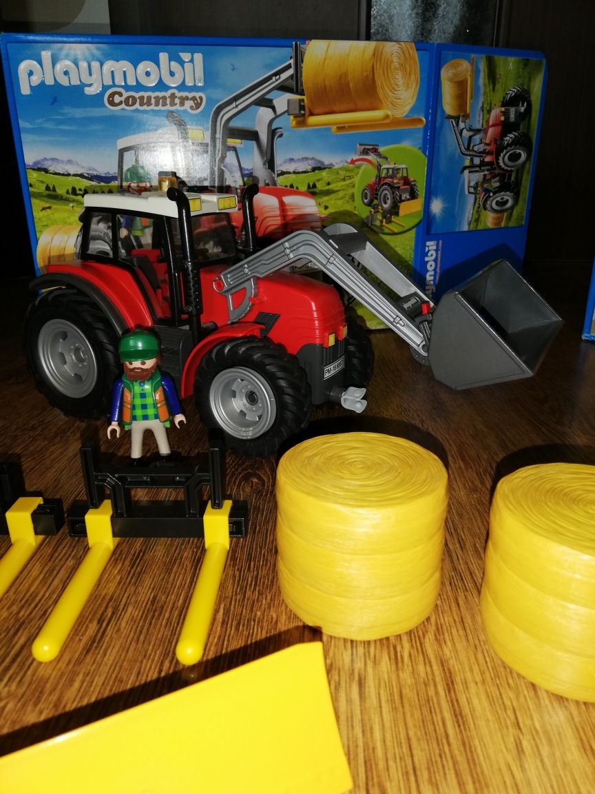 Playmobil autobus szkolny 6866 City life 6867 duży traktor 4-10 lat