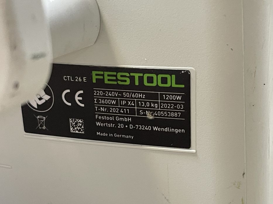 Festool CTL 26 E + набір трубок / будівельний пилосос Фестул