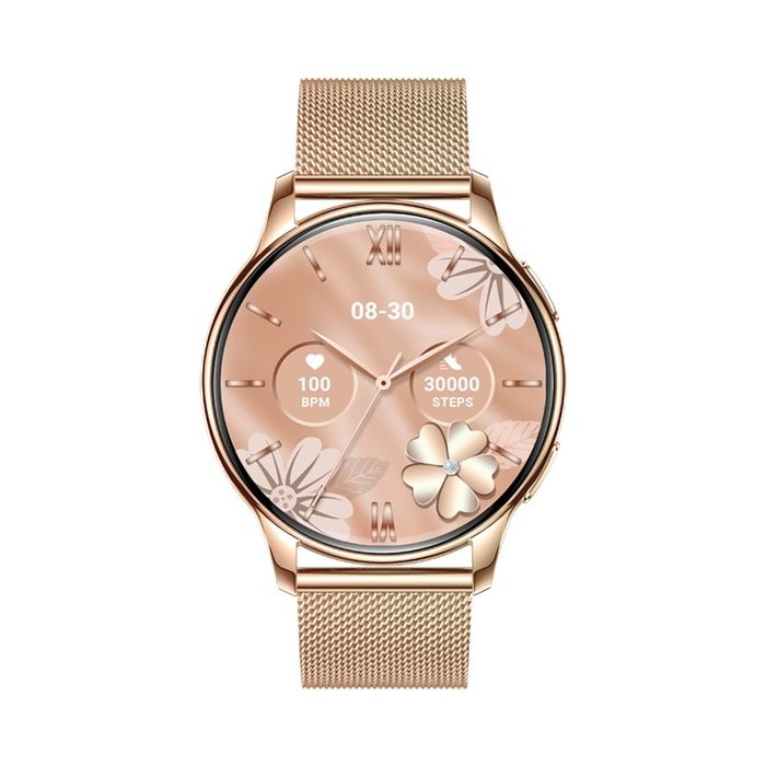 smartwatch damski veltori vt300-1 złota bransoleta