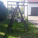 przęsła metalowe -230x150 i 300 x 150 z furtką metalową 90x200