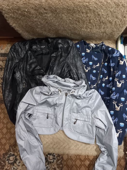 Лот ветровки, болеро, косуха р.158-164