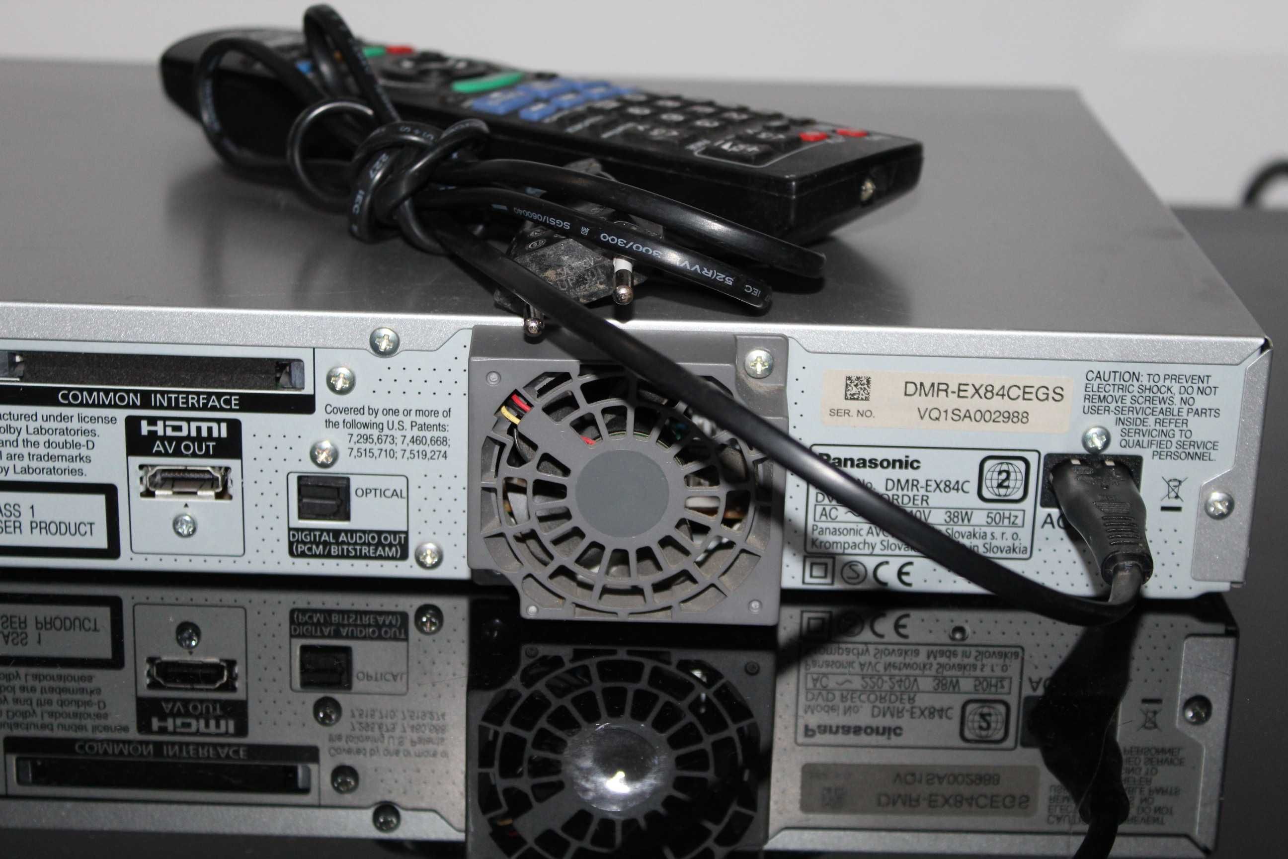 PANASONIC DMR-EX84CEGS Nagrywarka odtwarzacz DVD-HDD hdmi USB Wysyłka