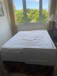 BRIMNES Cama indiv ou dupla c/2 gav, branco, 160x200 cm ( Sem colchao)