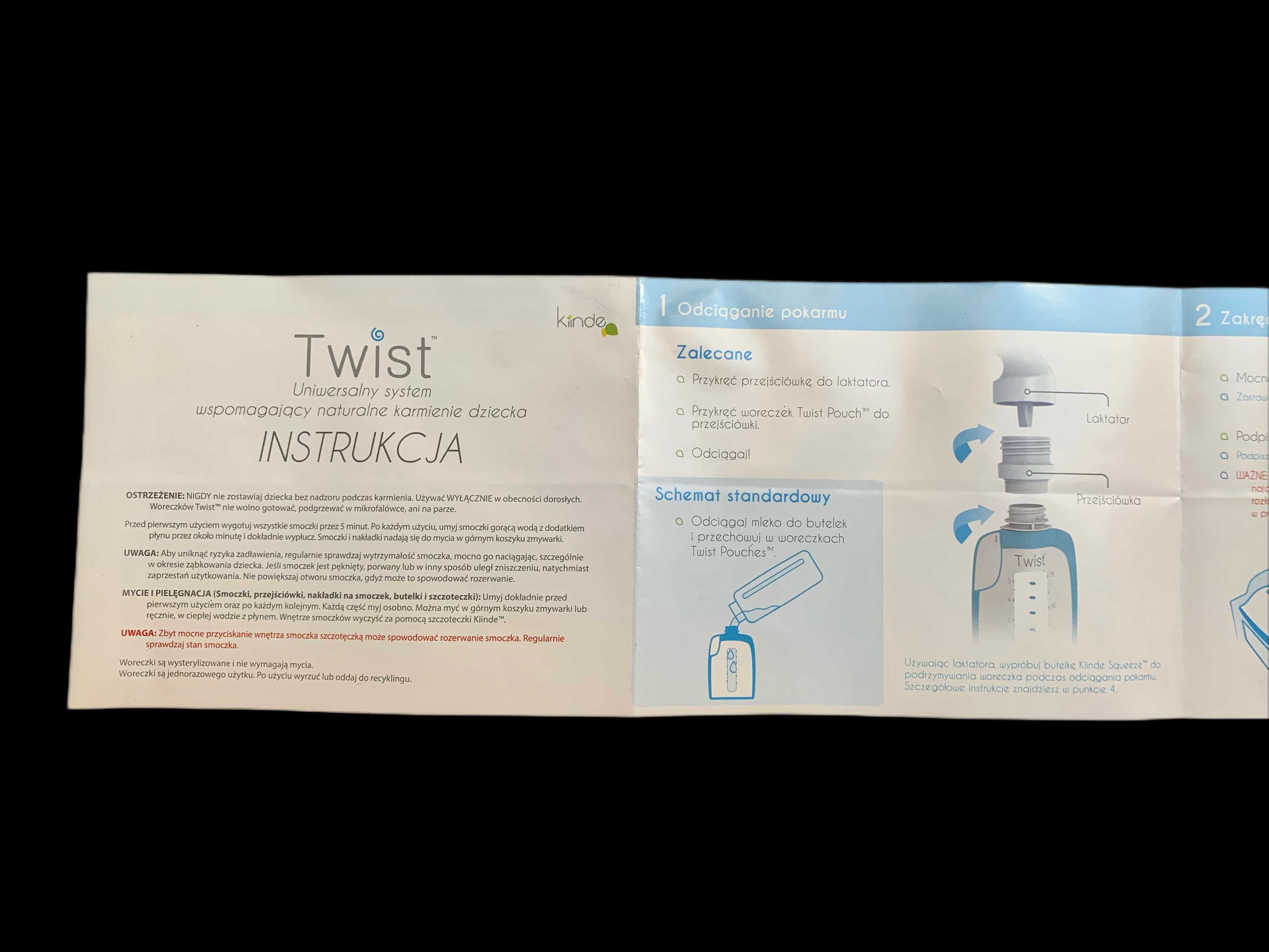Kiinde Twist Starter-zestaw do karmienia piersią i pierwsza łyżeczka