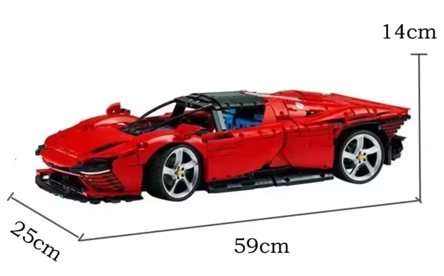 Kонструктор машина Technic Ferrari Daytona 3778 деталей, 1:8 масштаб