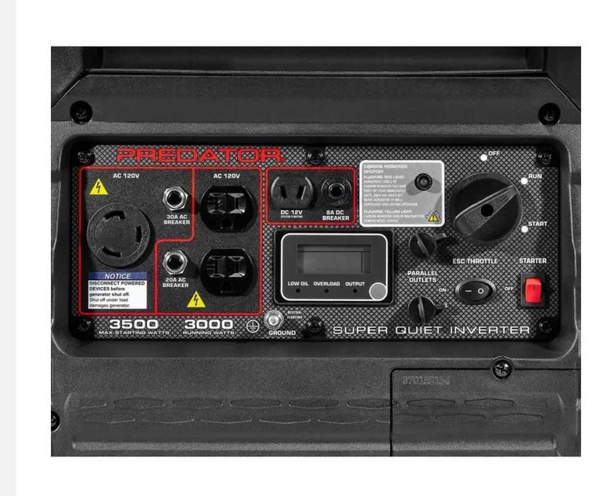 Інверторний генератор PREDATOR потужністю 3500 Вт