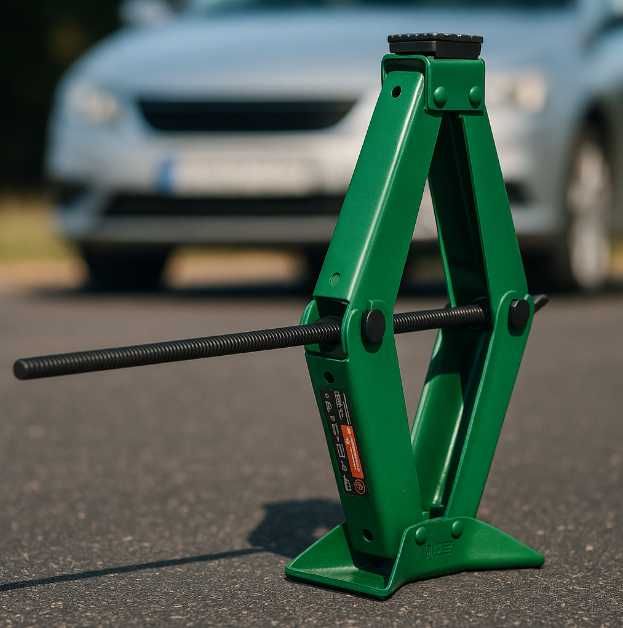 Mocny Lewarek Podnośnik Do Samochodu Trapezowy 2T 2000 KG Naprawa kół