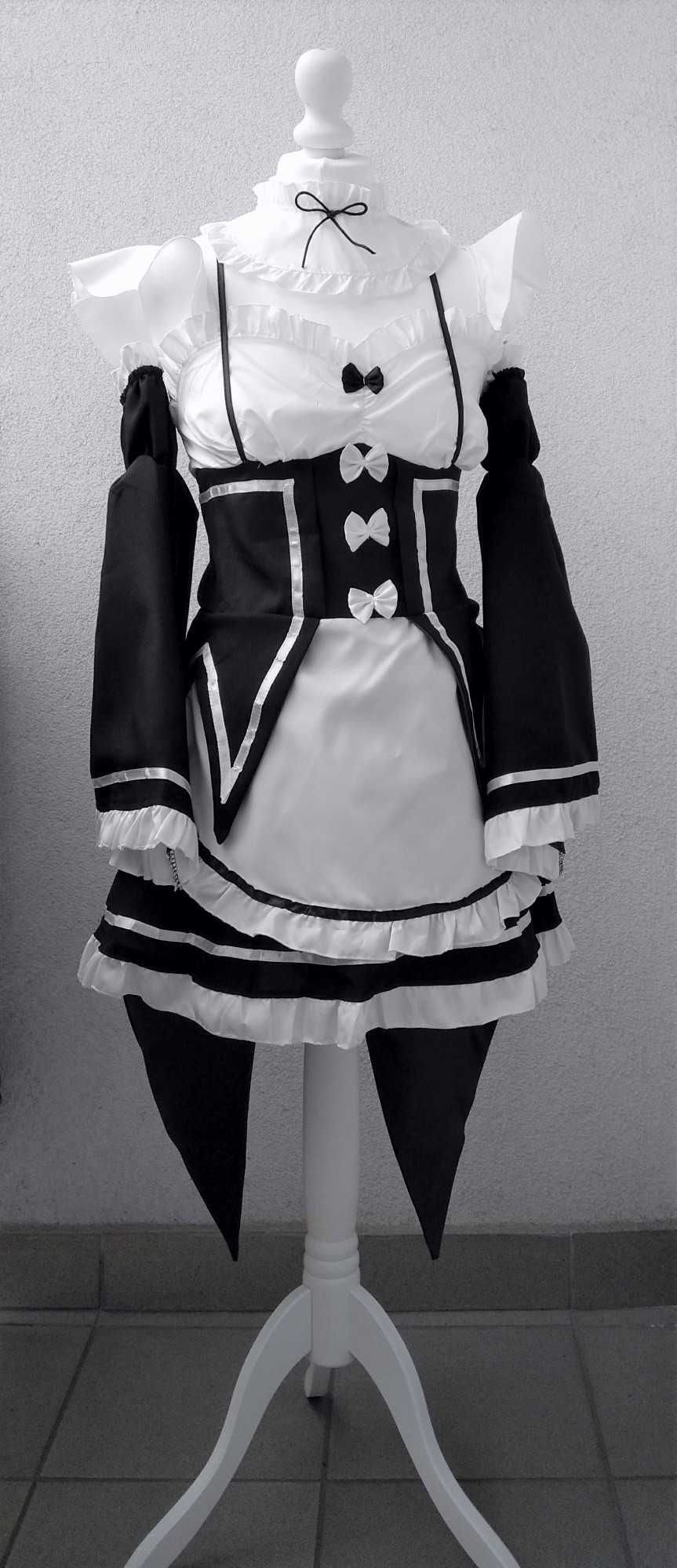 Cosplay Rem Ram Re: Zero Anime rozm. M Nowy