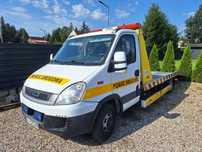 Autolaweta Autopomoc najazd Iveco 50C15 Daily  na bliźniaku