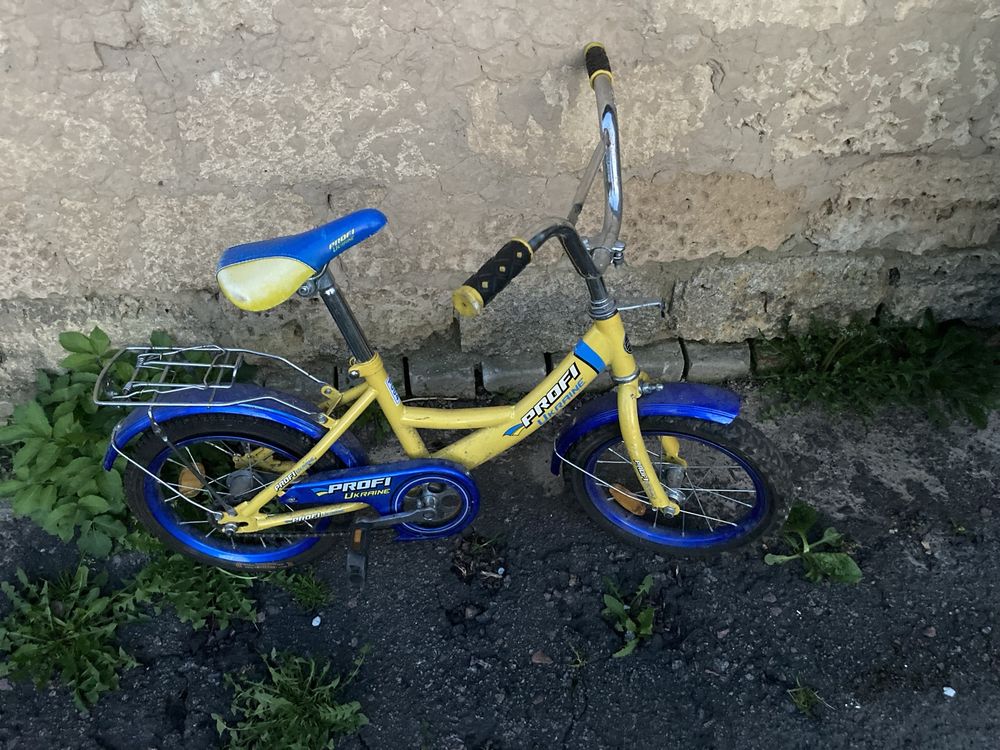 Велосипед жовто-блакитний