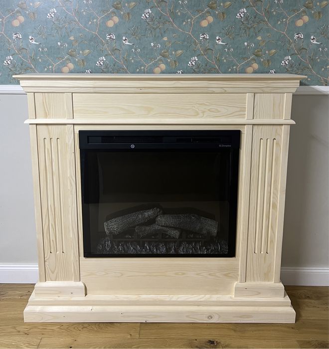 Kominek z DREWNA wkład elektryczny Dimplex eko boho rustic Wonder/LS