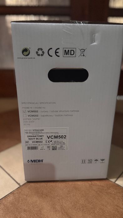 Materac przeciwodleżynowy z plynną regulacją ciśnienia