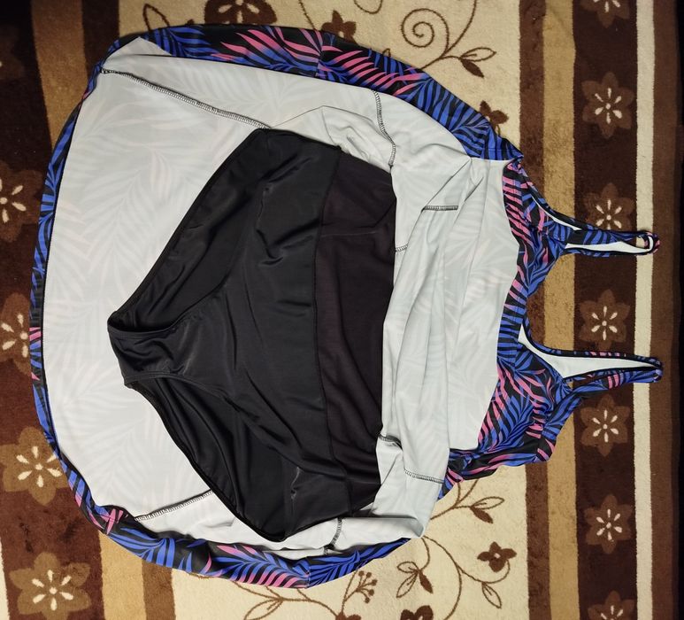 Strój kąpielowy jednoczęściowy z sukienką Janina rozmiar XL stan ideal