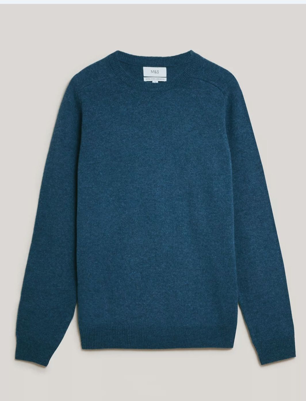 джемпер M&S Collection, батал, якісна тонка вовна,
рукав реглан, колір