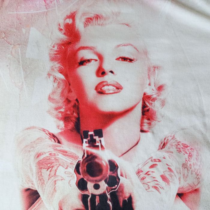 T-shirt z  realną grafiką Merlin Monroe,