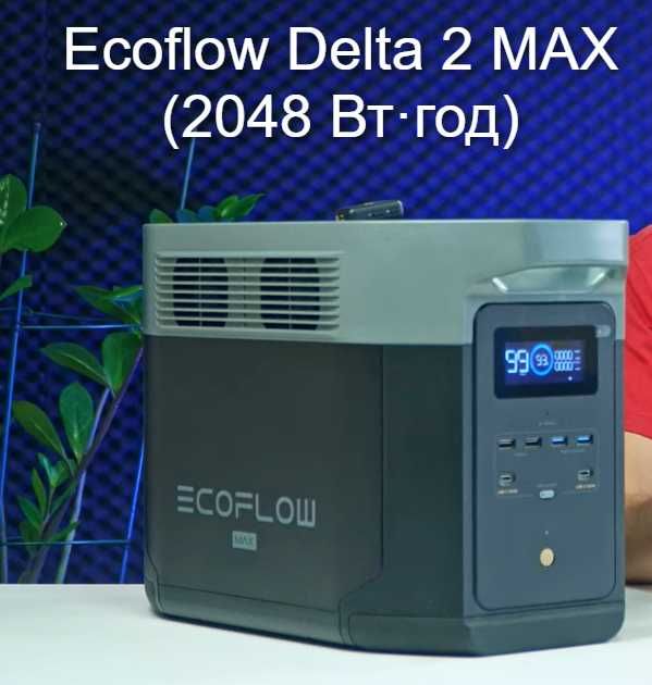 Зарядна станція EcoFlow DELTA 2 Max Європа Екофлоу зарядная станция