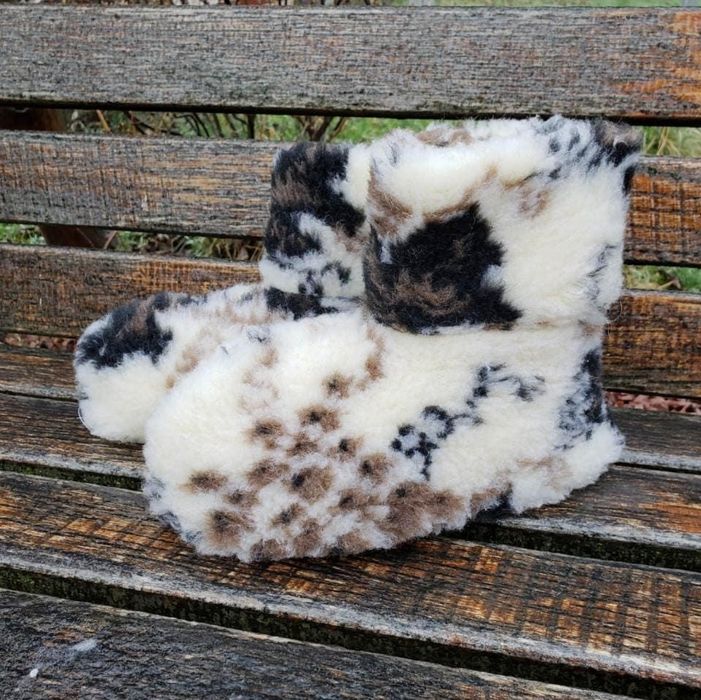 Чуни виноград овечки клетка ромбик женские мужчкие детские капці зимов