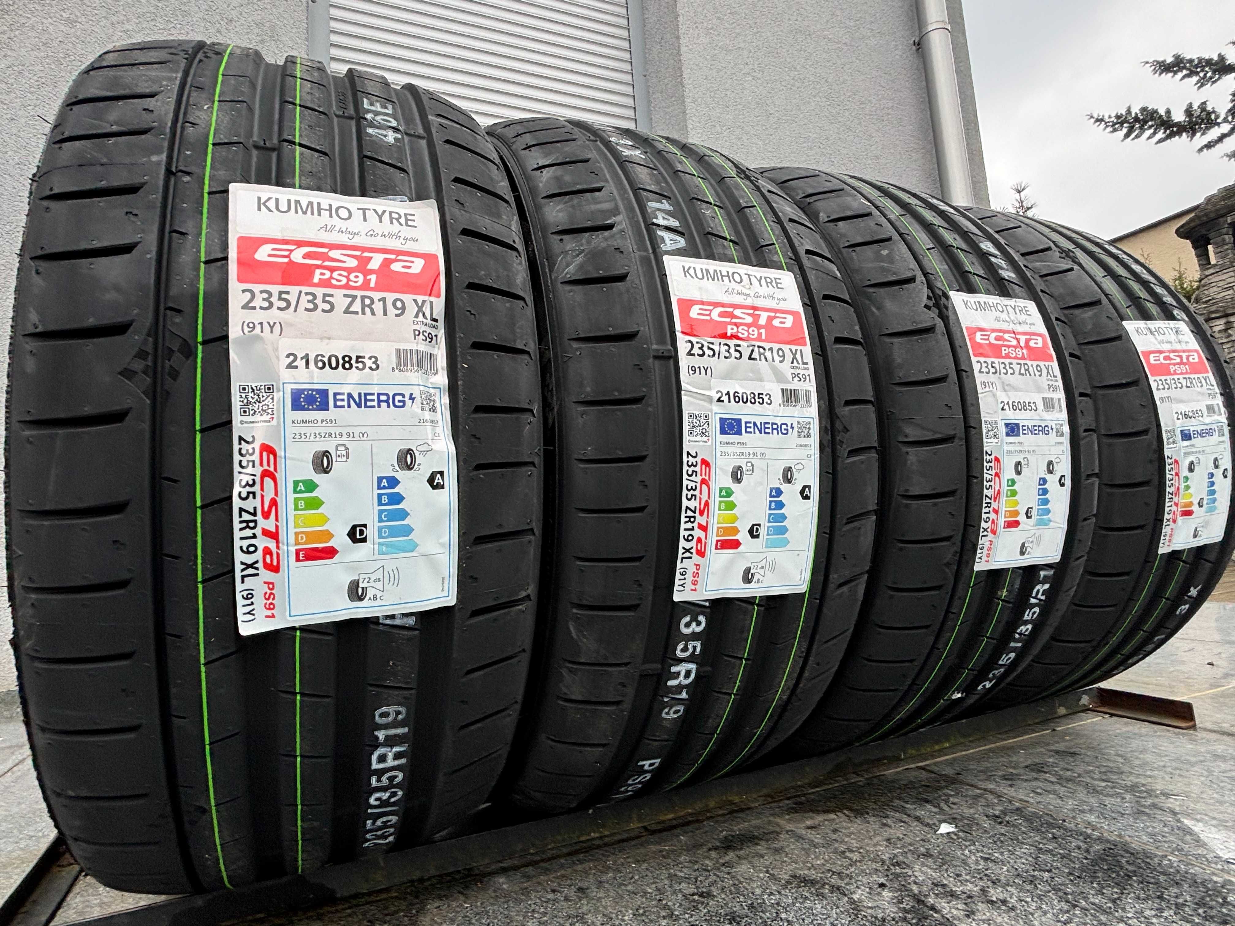 x4 letnie 235/35R19 Kumho PS91 91Y prod. 2023r D,A,72db gwarancja