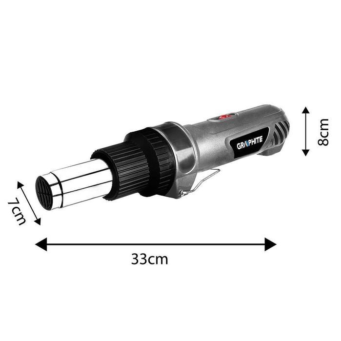 Opalarka 2000W, Zakres Temperatur: I: 350ºc, Ii: 550ºc, Uchwyt Prosty