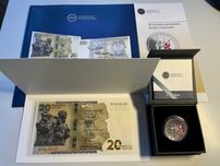 20 zł ochrona polskiej granicy wschodniej + moneta kpl.