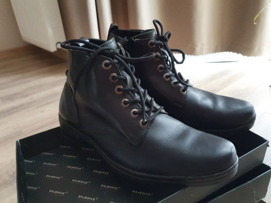 Зимние мужские ботинки, натуральная кожа , ручная работа