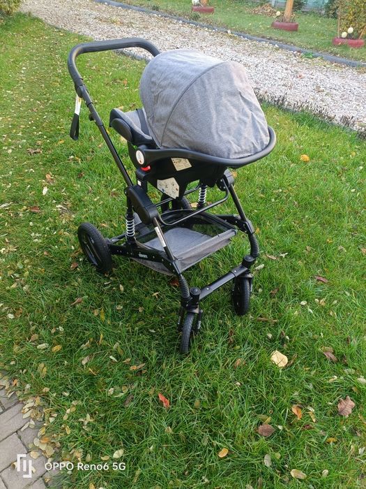 Outlet Kiduku Wózek wielofunkcyjny 3w1 Szary/Czarny