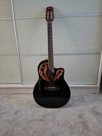 Gitara elektroakustyczna Harley Benton HBO-850 czarna klasyczna