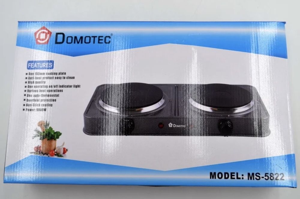 Новая электроплита Domotec 2000W дисковая настольная Плита печь плитка