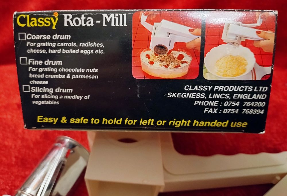 Ręczna tarka i krajalnica obrotowa. Rota-mill