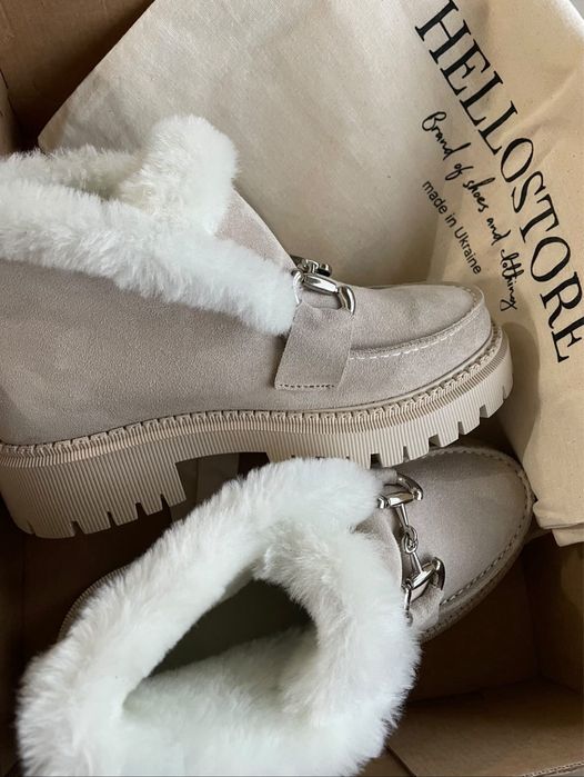 Лофери зимові на уральна замша