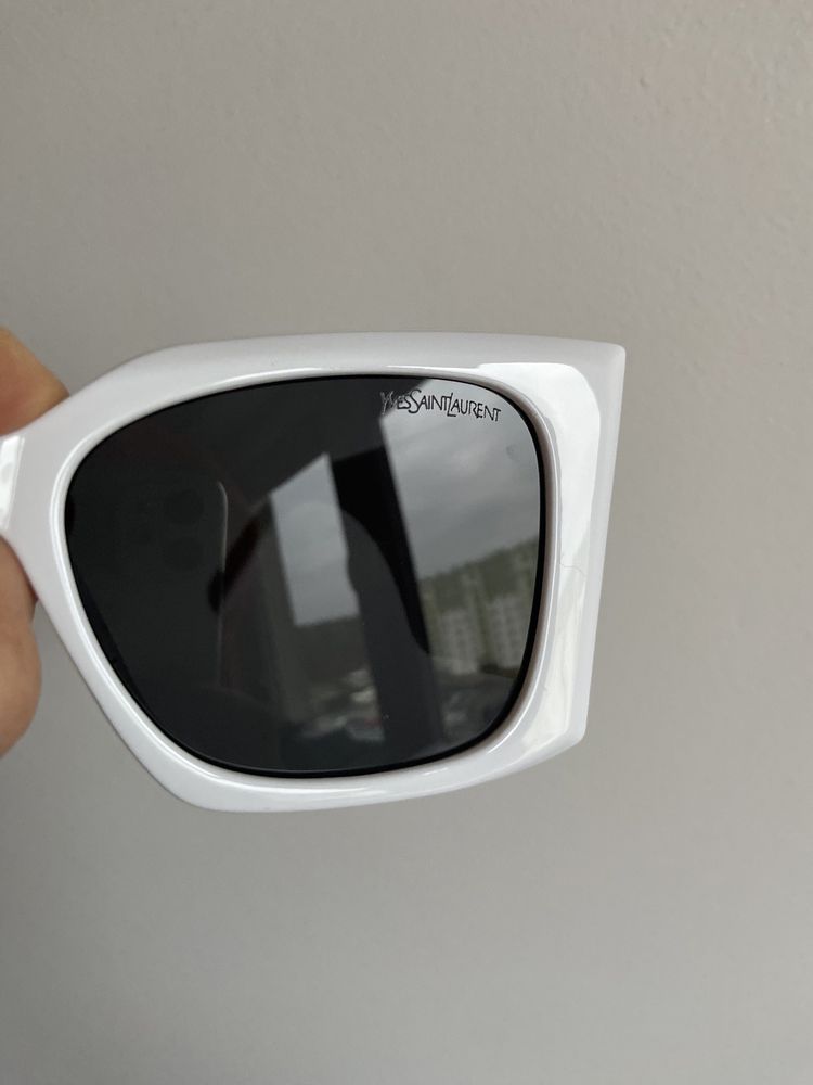 Okulary przeciwsłoneczne YSL NOWE Yves Saint Laurent białe