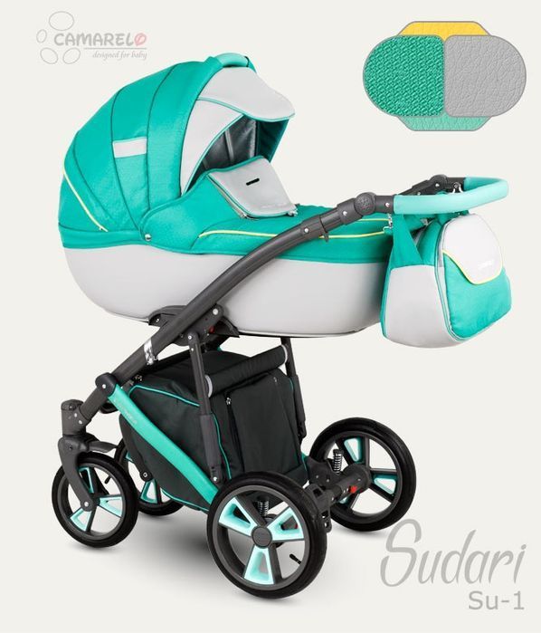 NOWY! Camarelo Sudari wygodny wózek 2w1 lub 3w1