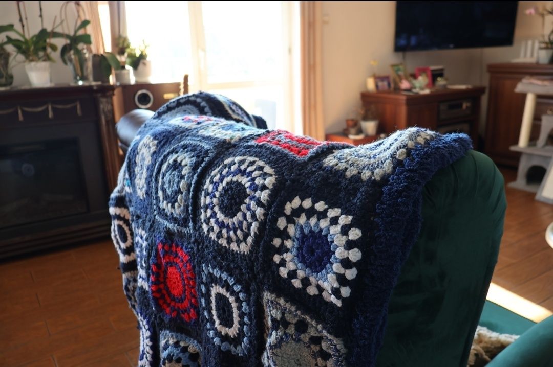 Koc Patchwork - rękodzieło