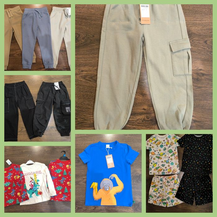 штани джогери на флісі на хлопчика реглан піжама 104-110-116 George