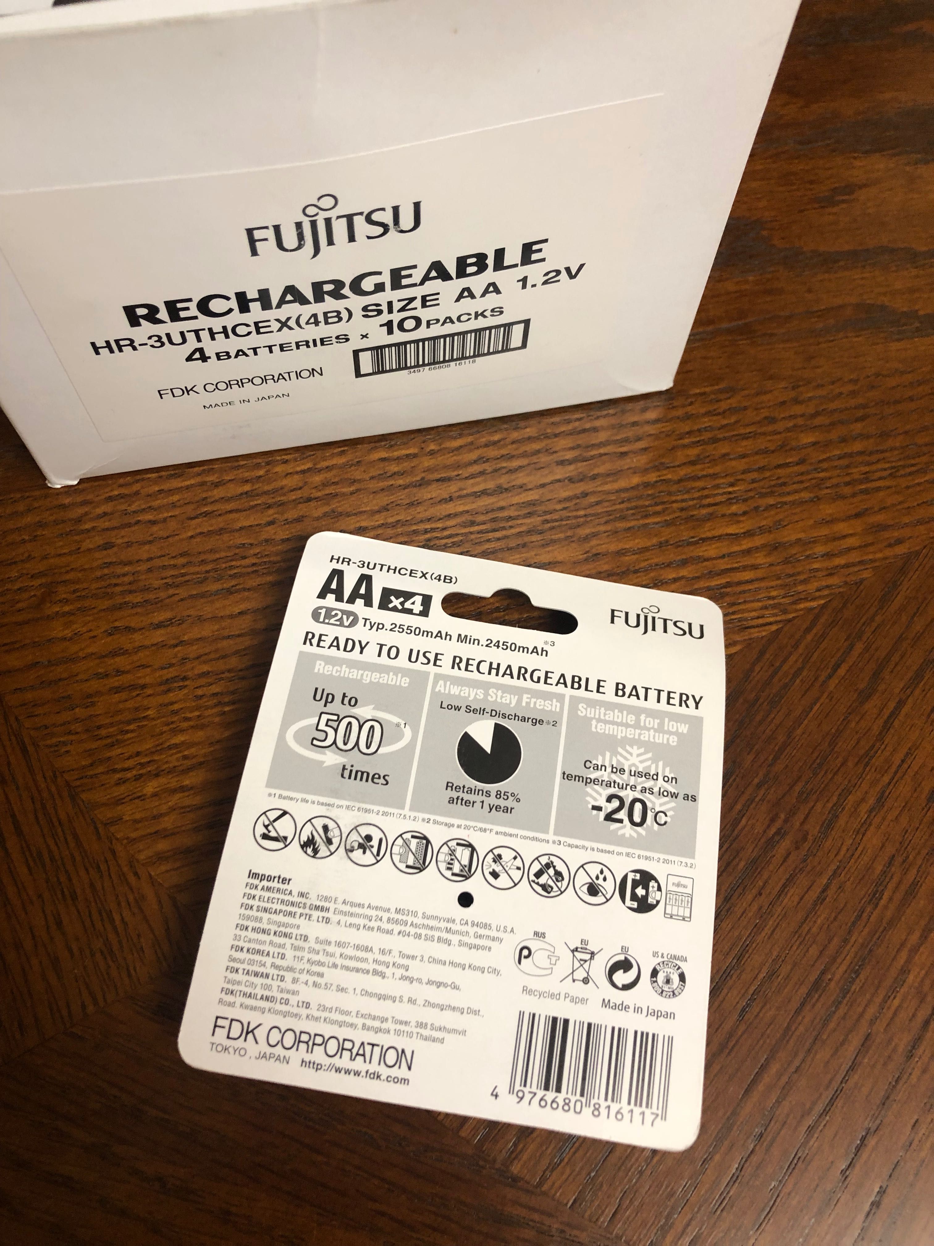 Акумулятори AA Fujitsu HR-3UTHCEX(4B),  аналог Panasonic Eneloop pro