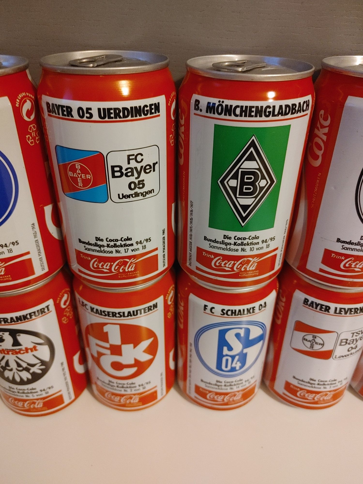 Coca-cola Zestaw 18 Pełne Puszki z 1996r SPRAWDŹ