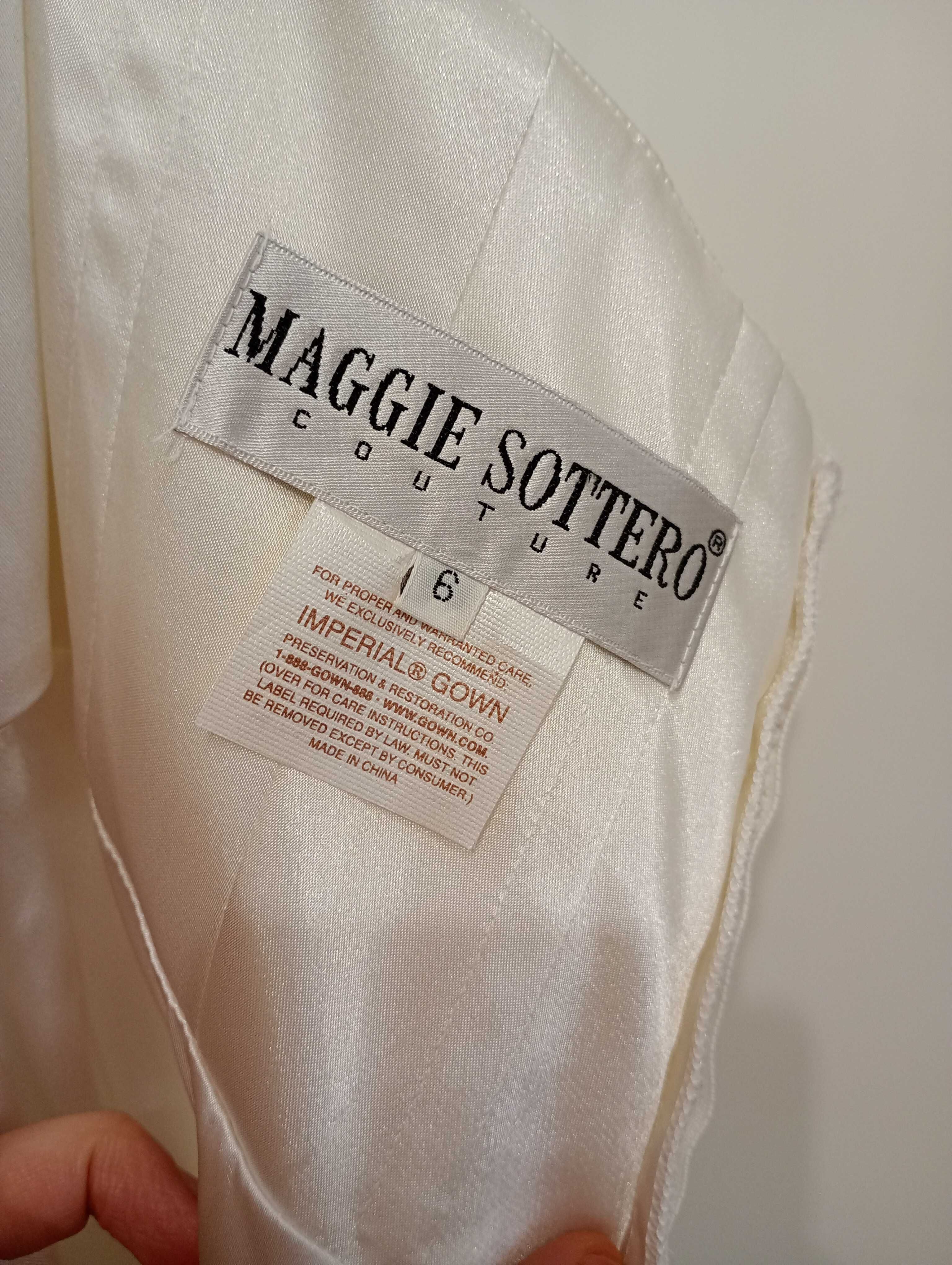 Nowa suknia ślubna Maggie Sottero piękna z trenem