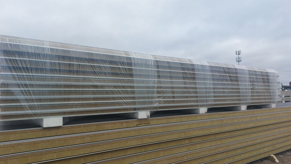 Płyta warstwowa dachowa 80mm RAL 7016 II gat NOWA