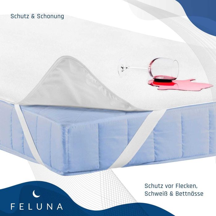 Feluna wodoodporna podkładka na materac z włókna bambusowego 90x200cm