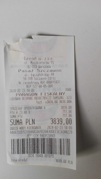 Lodówka Samsung-Polecam jak Nowa