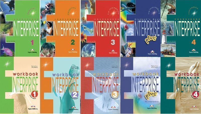 Enterprise 1,2,3,4 coursebook+Workbook