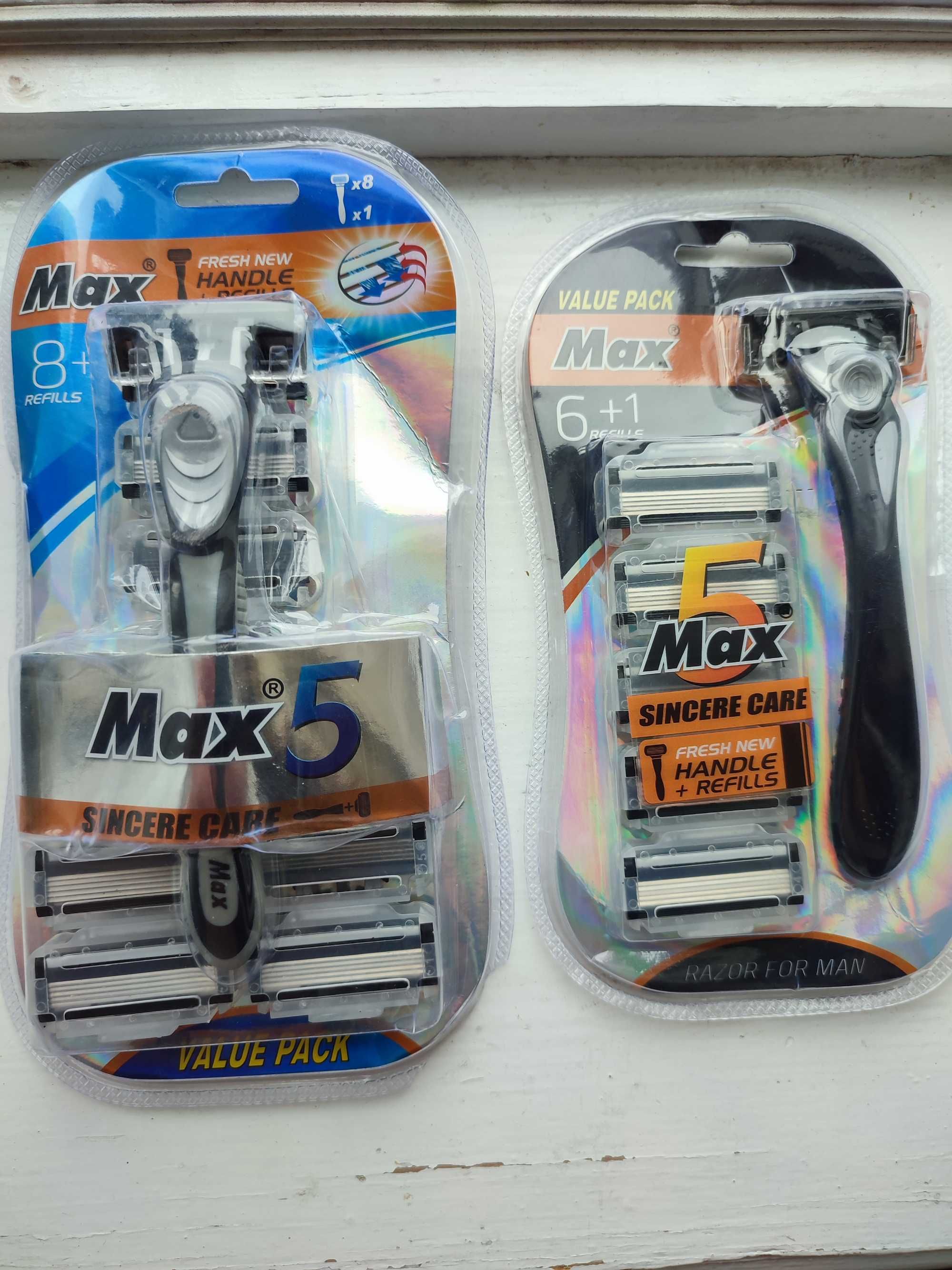 Gillette Fusion 5 Бритва Max5 Mach 3 касети 7 і 9шт Эргономичная ручка