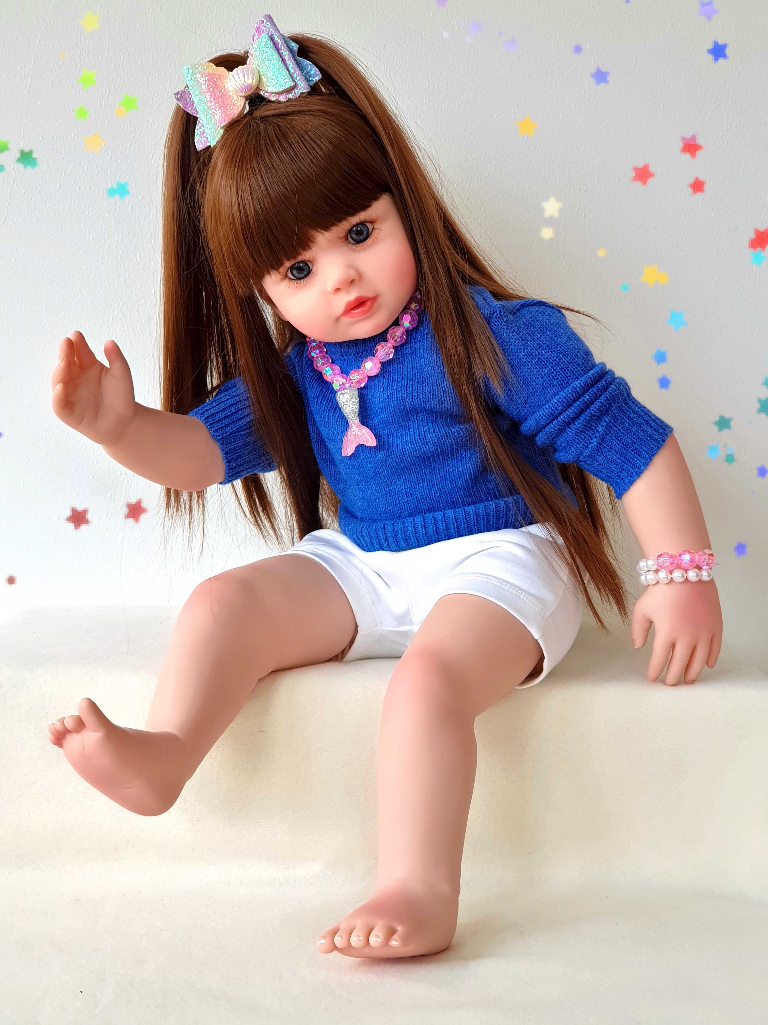 Boneca Bebe Reborn Realista, Altura 60cms, Peso 1.5Kgs (Novo Artigo)